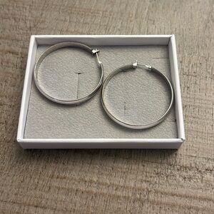 Silver vintage Hoop Earrings - Women’s Jewelry